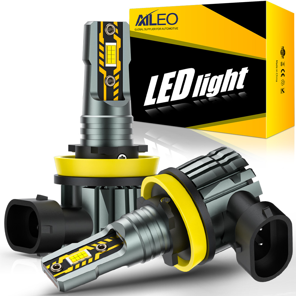 Yellow Food Snacks - AILEO H11 LED 5570 CSP หลอดไฟหน้ารถยนต์