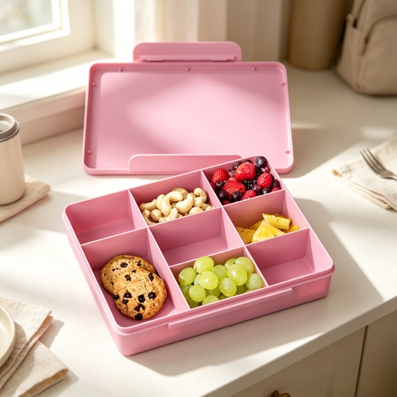 Food Snacks For School - กล่องอาหารกลางวันแบบแบ่งช่องสำหรับเด็ก กล่องขนมและอาหารสำหรับโรงเรียน