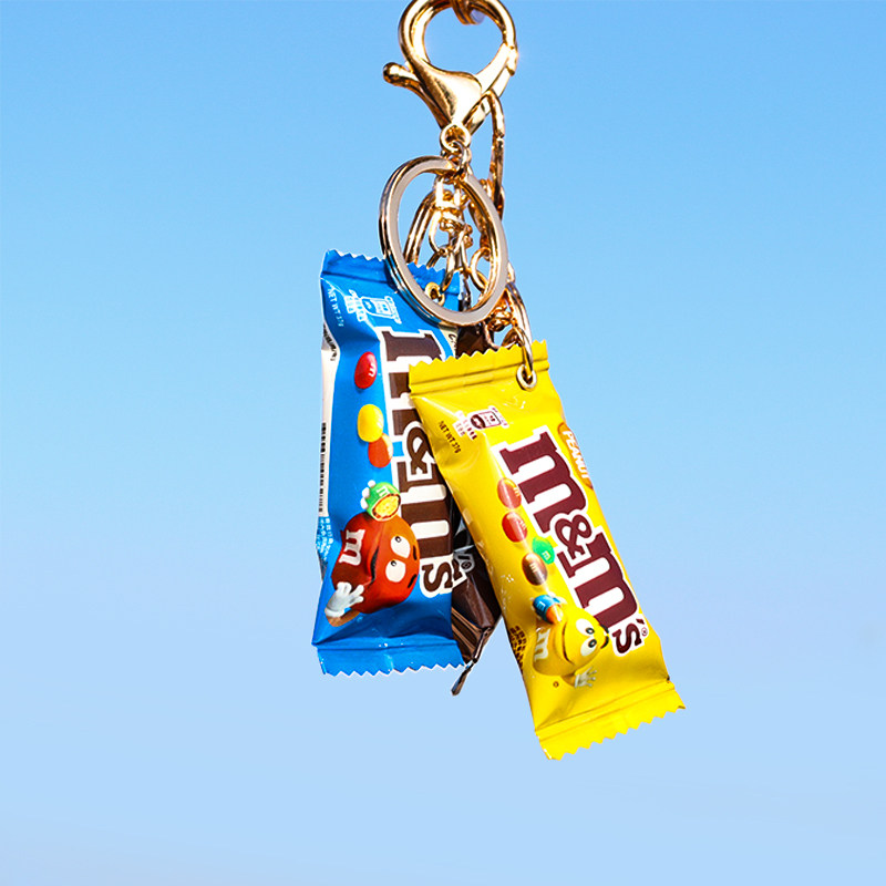 M&M's! ชุดพวงกุญแจรูปขนมจำลองส - Yellow Food Snacks บทวิจารณ์และราคา