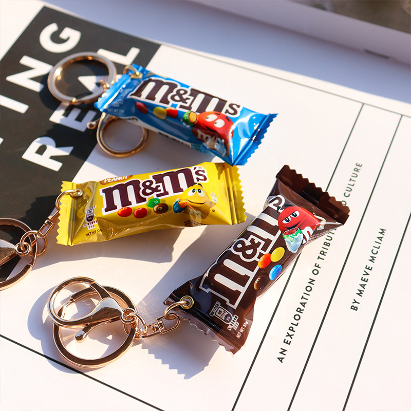 M&M's! ชุดพวงกุญแจรูปขนมจำลองส - Yellow Food Snacks บทวิจารณ์และราคา