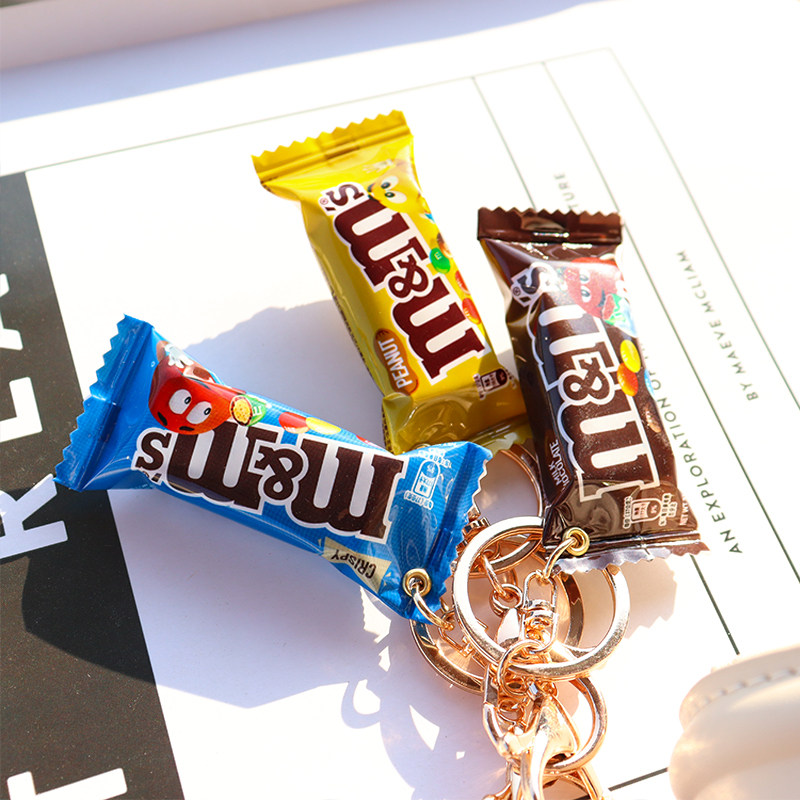 M&M's! ชุดพวงกุญแจรูปขนมจำลองส - Yellow Food Snacks บทวิจารณ์และราคา