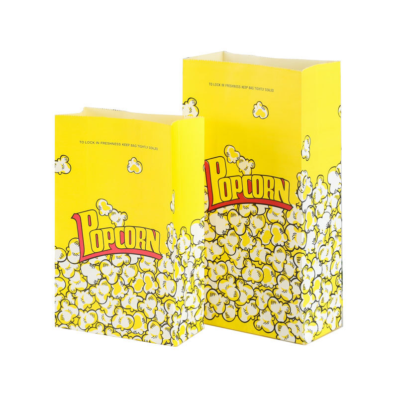 10/20/30/50/100PCS ถุงกระดาษสี - Yellow Food Snacks บทวิจารณ์และราคา