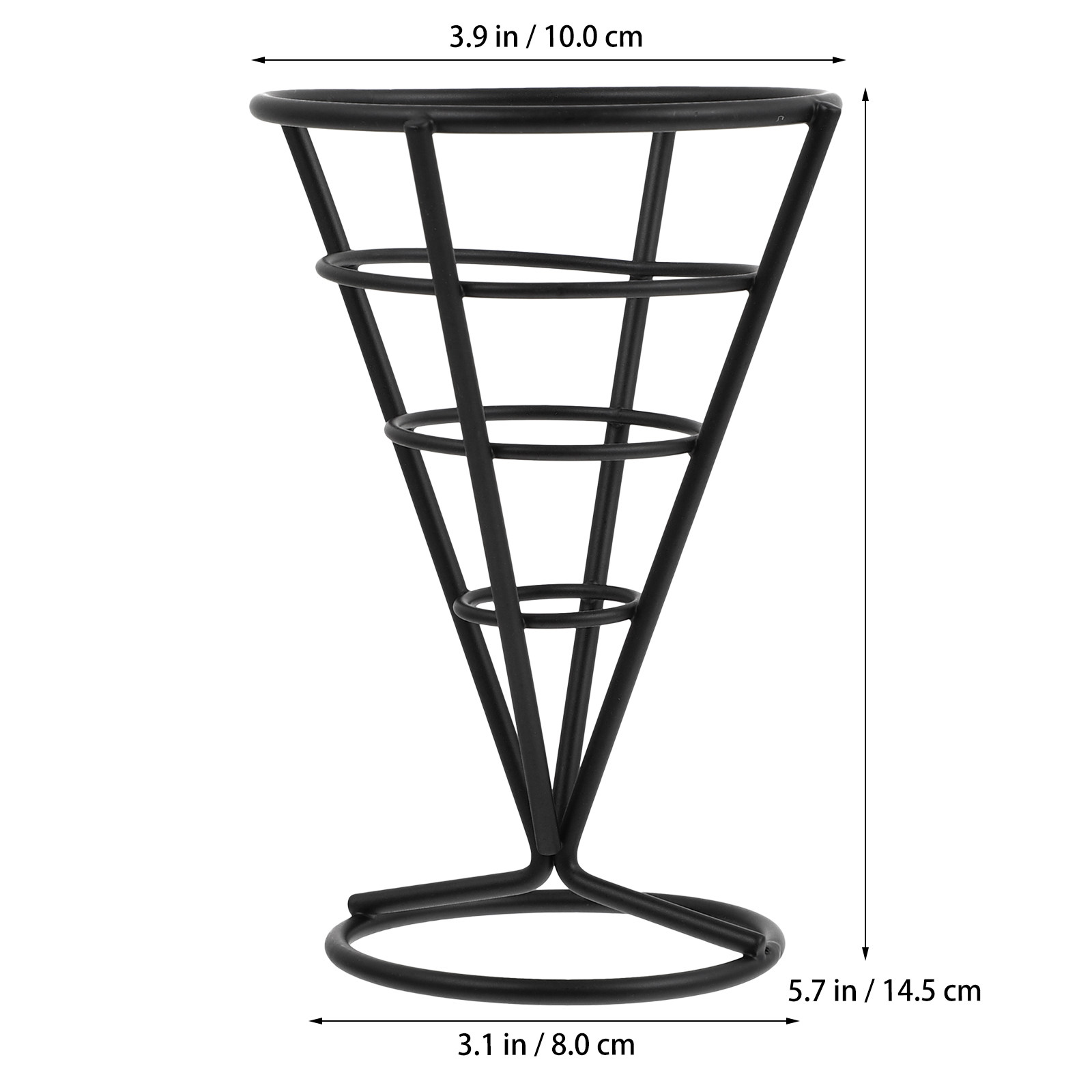 ตะกร้าเหล็กทรงกรวยสำหรับใส่เฟร - Food Snacks With Iron บทวิจารณ์และราคา