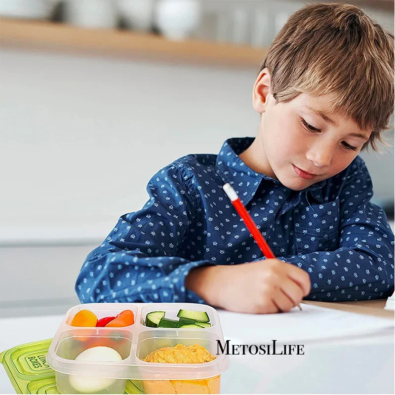 พลาสติก Bento กล่องขนมนํากลับม - Food Snacks For School บทวิจารณ์และราคา