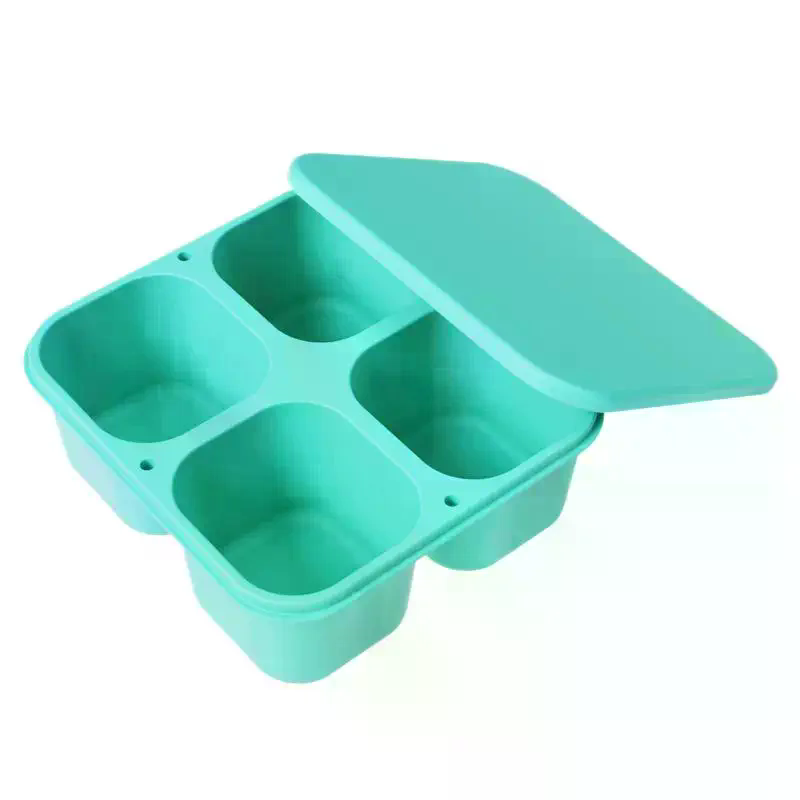 กล่องใส่ขนมซิลิโคนเกรดอาหาร 4  - Food Snacks For School บทวิจารณ์และราคา