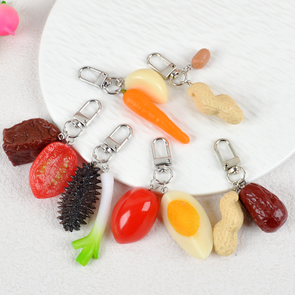 อาหารจําลองพวงกุญแจผักผลไม้เนื - Food Zinc บทวิจารณ์และราคา