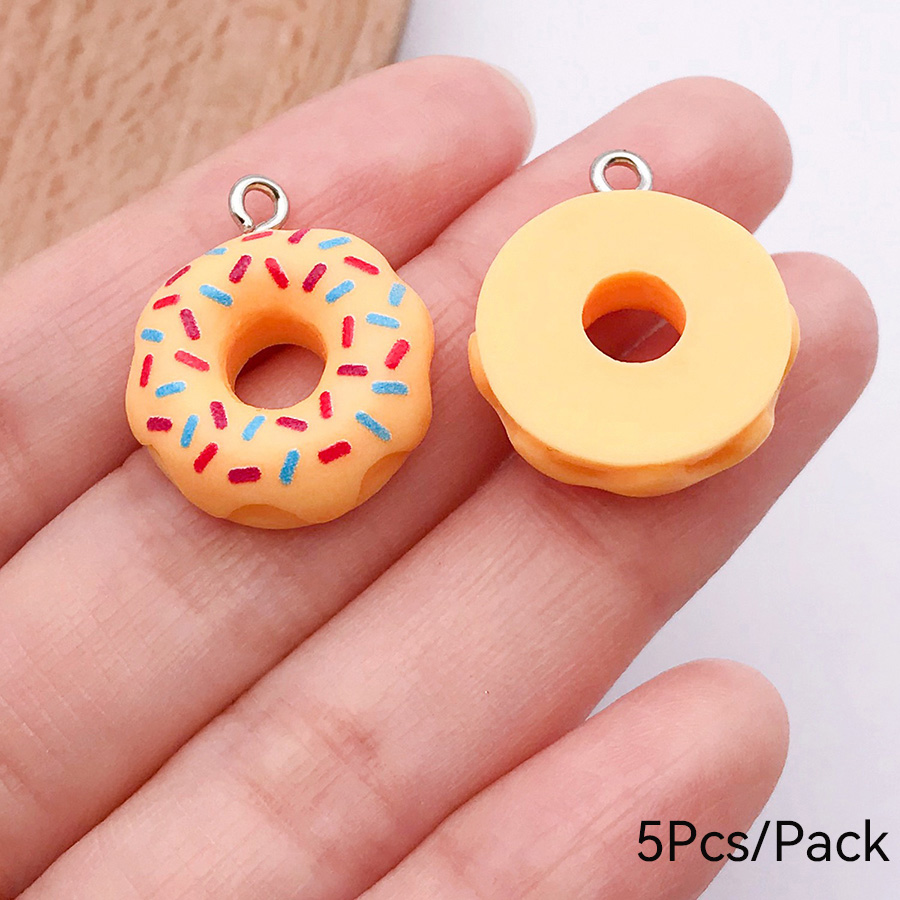 จี้เรซิ่นรูปอาหาร 5 ชิ้น/แพ็ค  - Food Zinc บทวิจารณ์และราคา