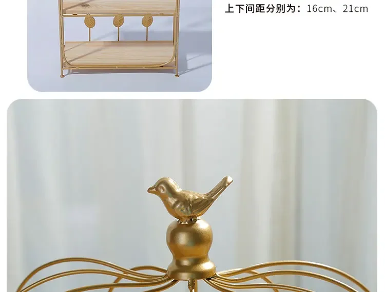 - Double Birdcage ไม้โต๊ะขนมหว - Food Snacks With Iron บทวิจารณ์และราคา