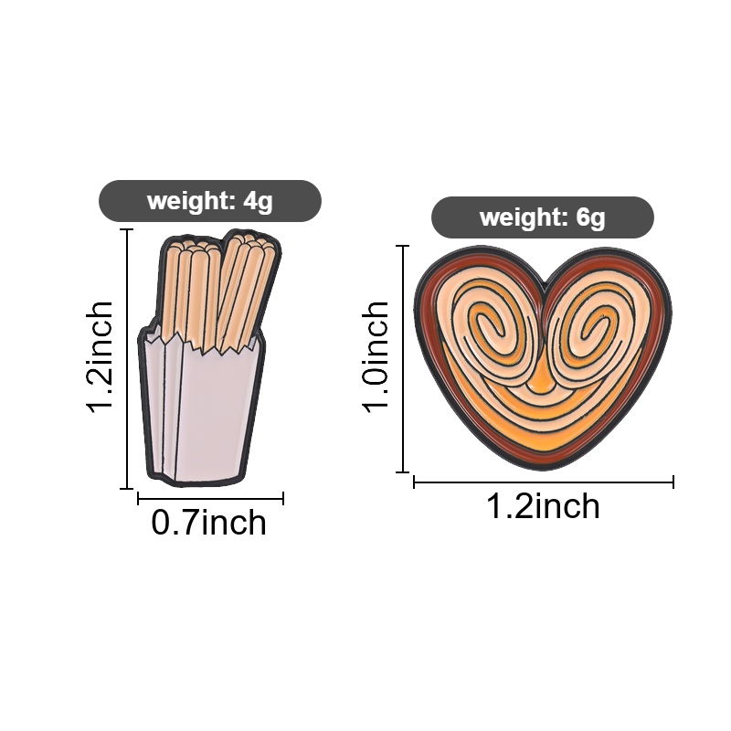 เข็มกลัดเคลือบลายขนมขบเคี้ยวสุ - Food Lovers Snacks บทวิจารณ์และราคา