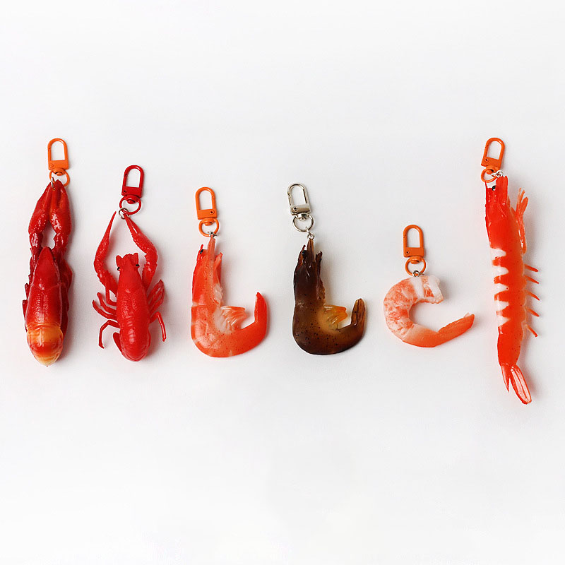 พวงกุญแจ PVC รูปทรงกุ้ง/กุ้งมั - Food Zinc บทวิจารณ์และราคา
