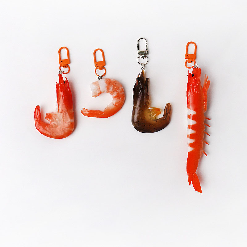พวงกุญแจ PVC รูปทรงกุ้ง/กุ้งมั - Food Zinc บทวิจารณ์และราคา